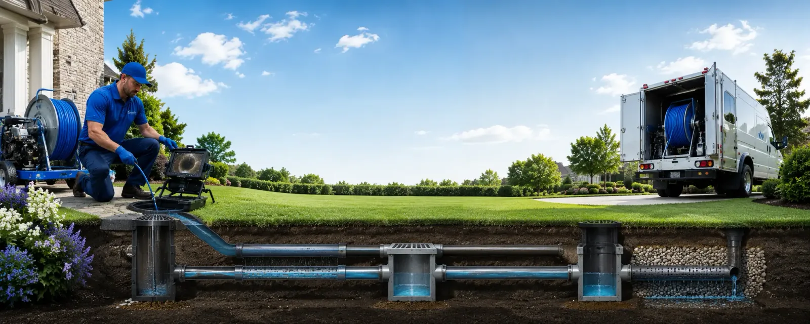 Outdoor drain cleaning information for Mansfield, IL